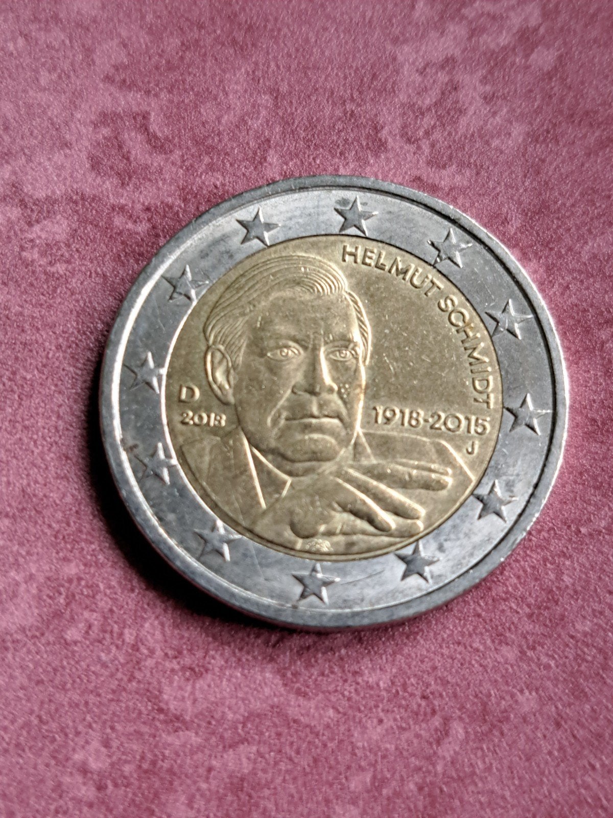 2 euro cc Duitsland 2018 Helmut Schmidt (J), Postzegels en Munten, Ophalen of Verzenden, Duitsland, 2 euro