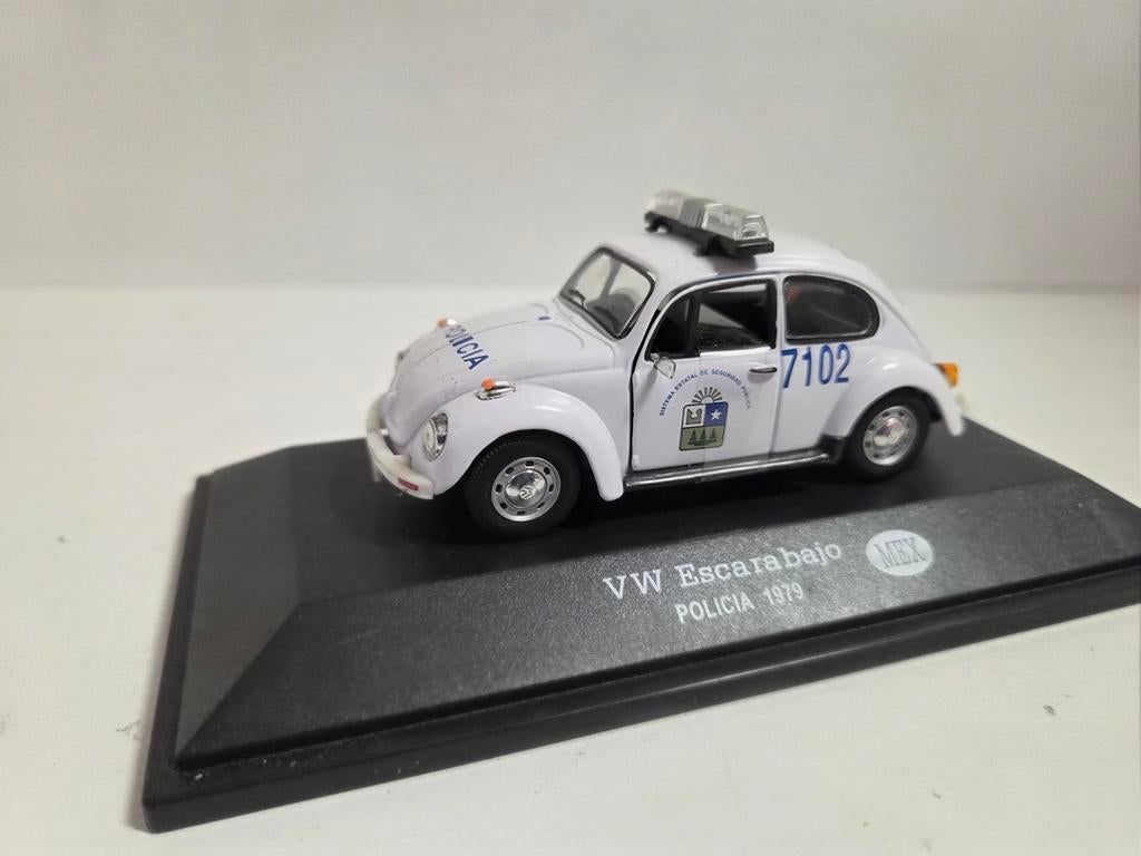 Ixo/Altaya Volkswagen Kever politie Mexico 1979 1:43, Overige merken, Auto, ., Ophalen of Verzenden