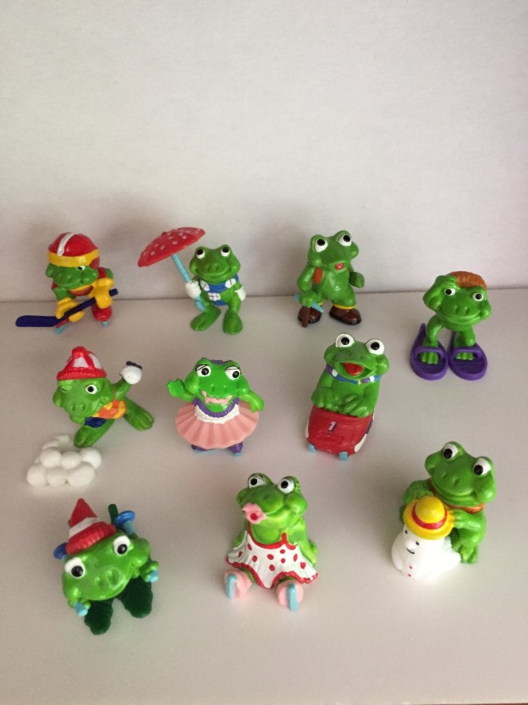 Kindersurprise Happy Frogs, Ophalen of Verzenden, Zo goed als nieuw, Hardplasticfiguren
