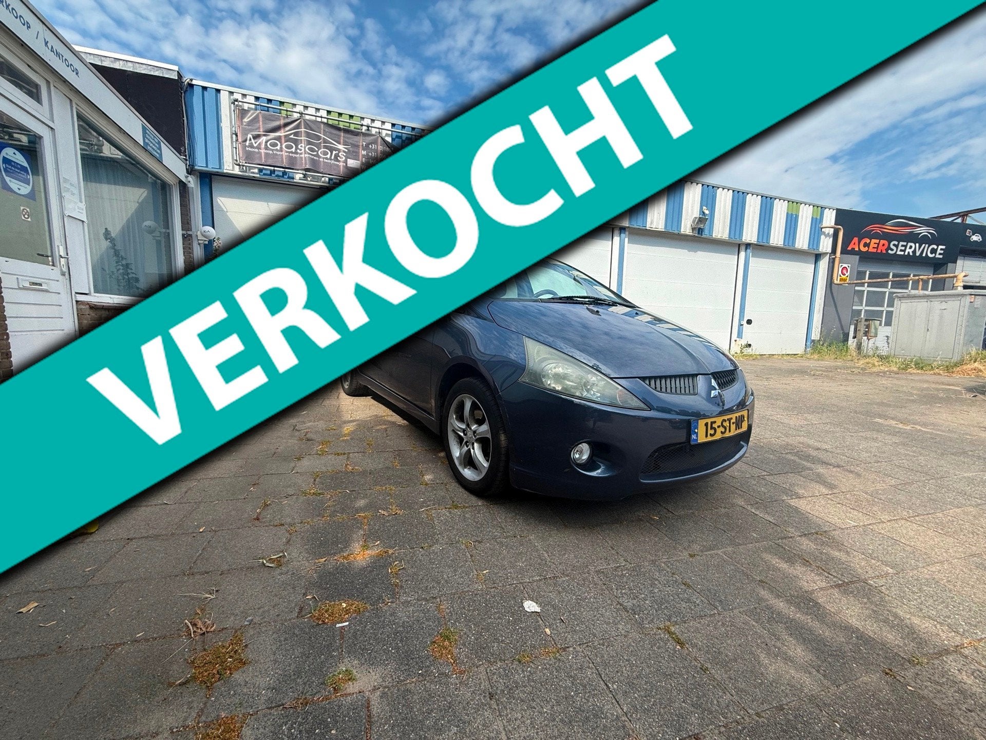 Mitsubishi Grandis 2.4-16V Intense, Auto's, Mitsubishi, Gebruikt, Grandis, Blauw, Bedrijf