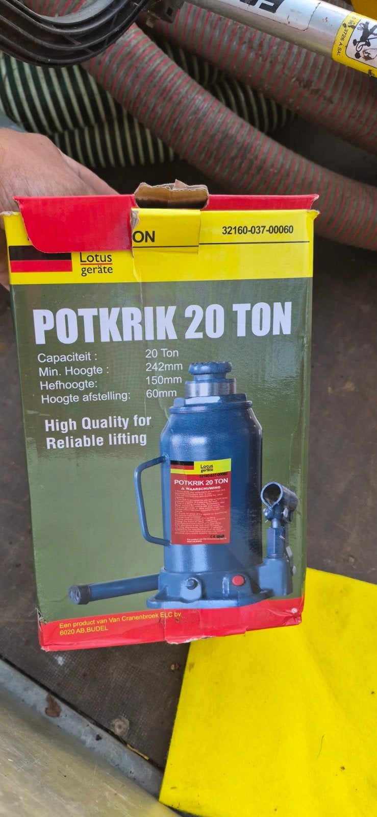Lotus Potkrik 20 Ton - Hoge Kwaliteit Hydraulische Krik, Ophalen of Verzenden