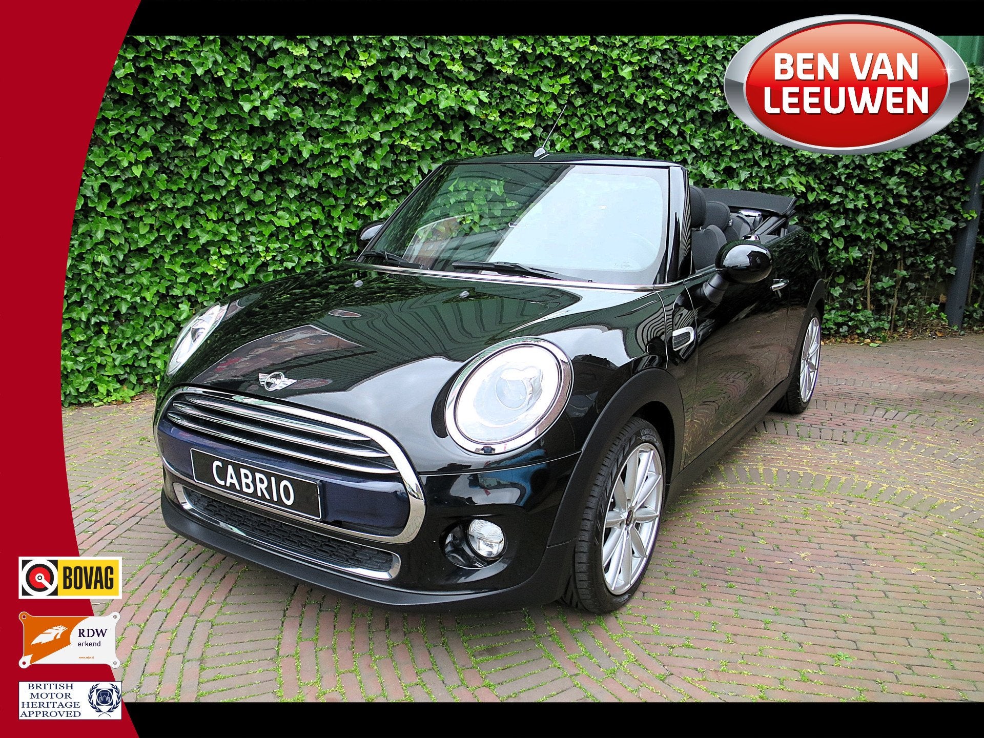 MINI Cabrio 1.5 Cooper Chili F57 met Keyless, LED, Navi, BT, 12 maanden, 136 pk, Gebruikt, 4 stoelen