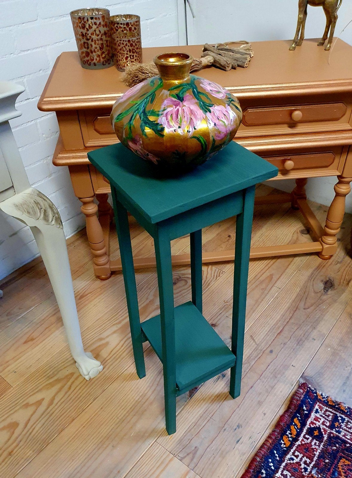 Donkergroene plantentafel, Huis en Inrichting, Ophalen