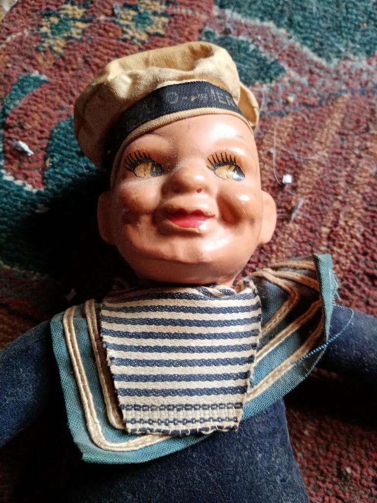 Originele Holland Amerika Lijn Matroos Kinderpop Jaren '30, Ophalen of Verzenden