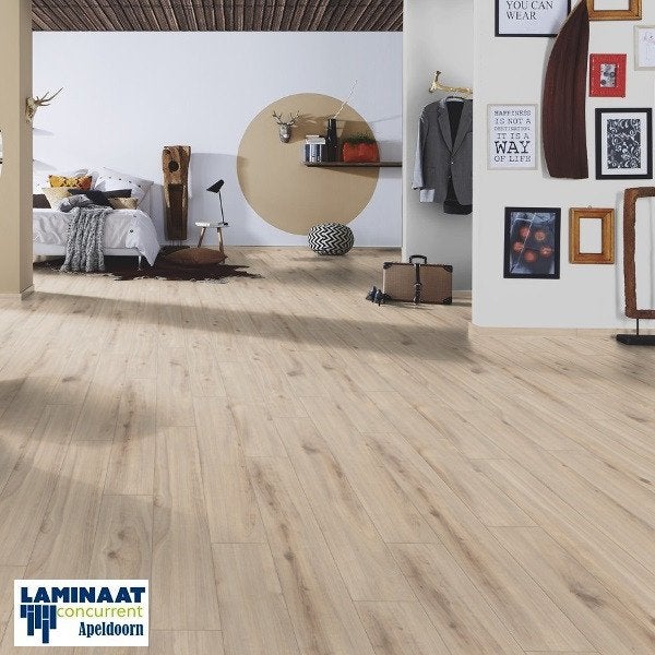 37,74m2 Laminaat Organic Oak 8mm dik 4V-groev = €295, Bruin, Laminaat vloer 8mm dik, Nieuw, Ophalen of Verzenden