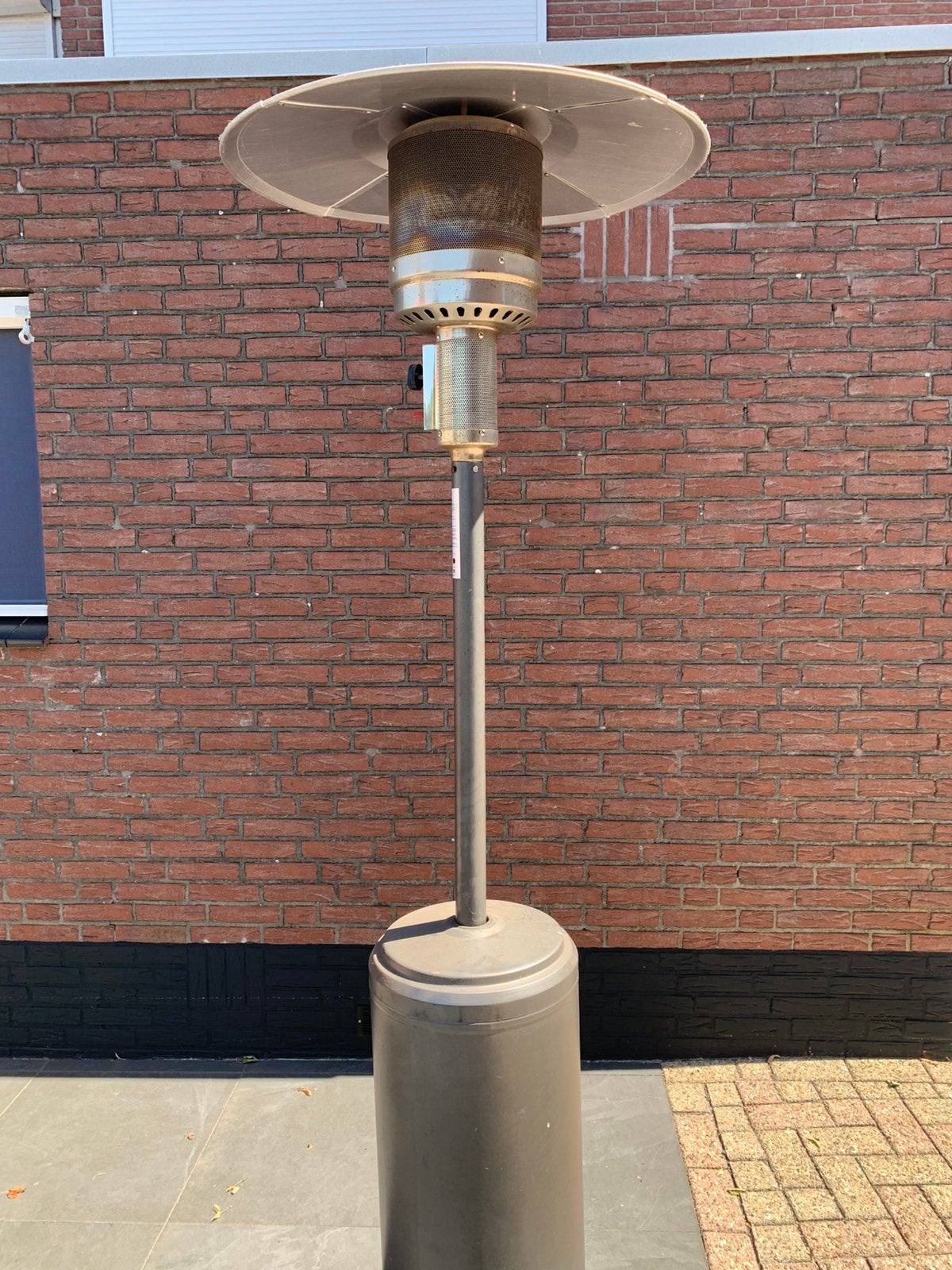 Terrasverwarmer incl gasfles, Ophalen, Gebruikt, Waterbestendig, Vloer