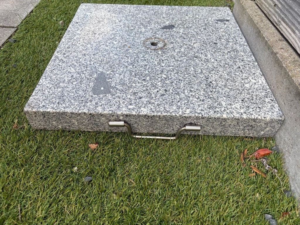 parasolvoet graniet, Ophalen, Gebruikt, Minder dan 1 meter, Parasolvoet