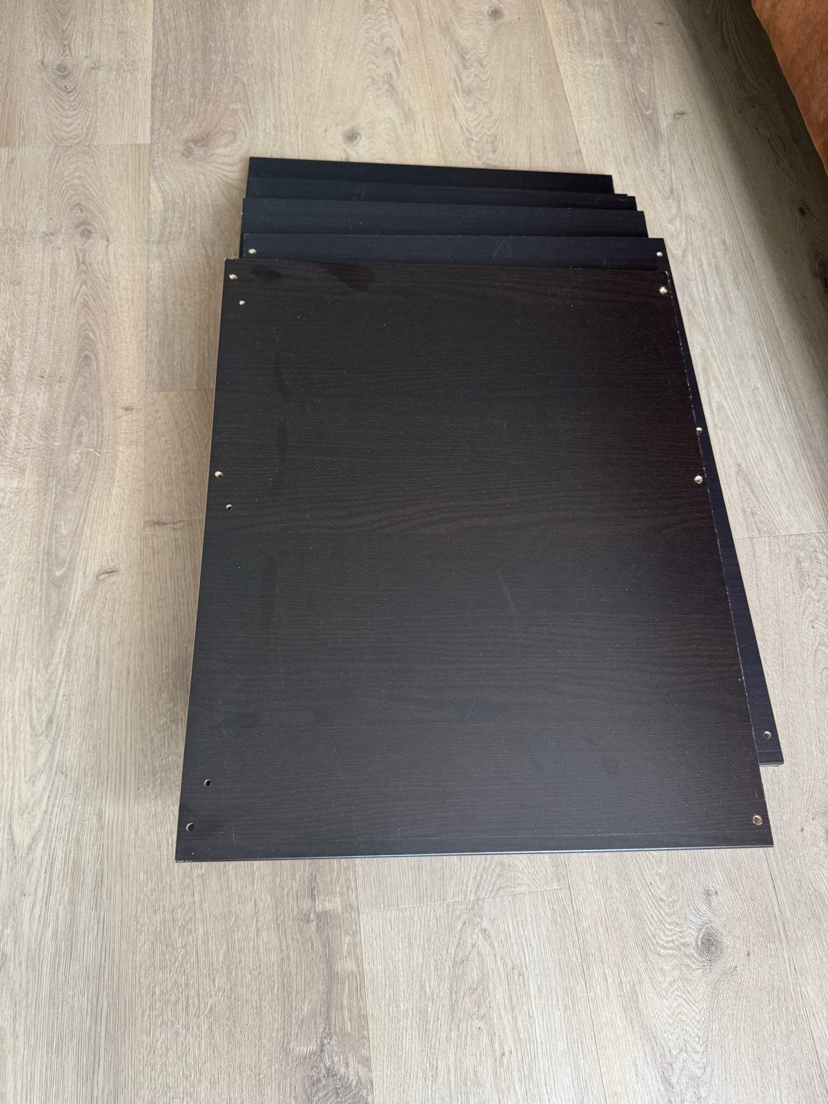 6x IKEA Pax planken donker hout 50x58cm, Ophalen, Met plank(en), Gebruikt, 50 tot 100 cm