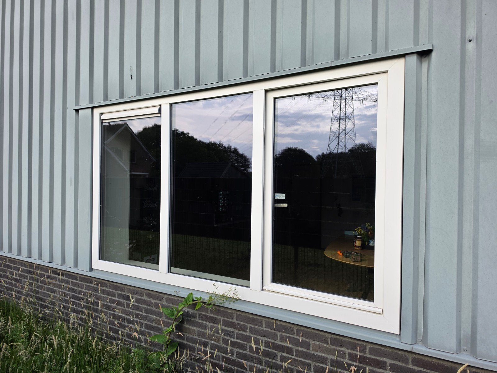 Draaikiepraam kozijn 257x145 cm, Doe-het-zelf en Verbouw, Ophalen, Kunststof, Gebruikt, Inclusief glas