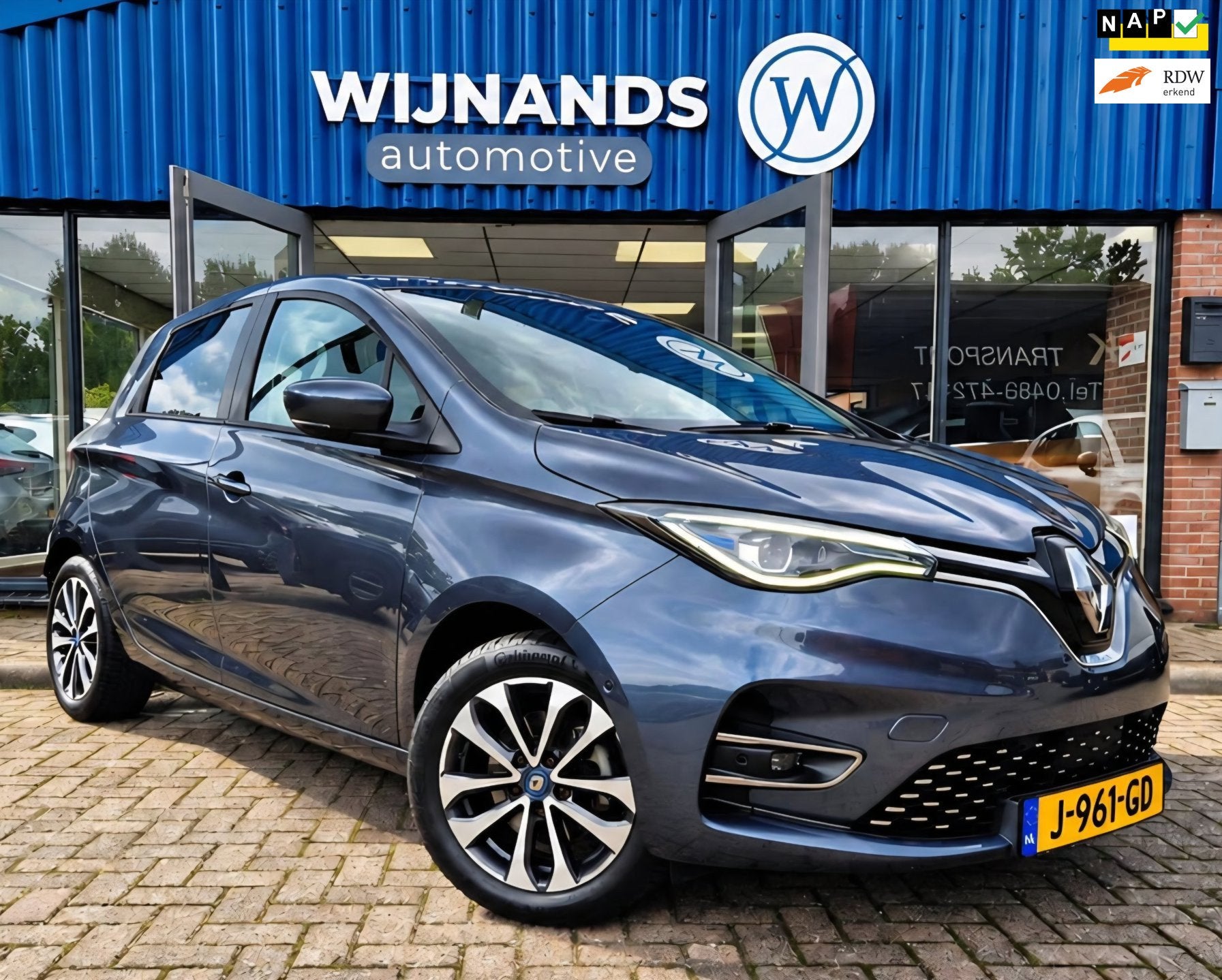 Renault ZOE R135 Intens 52 kWh (ex huur Accu) Stuurvw Camera, Auto's, Dealer onderhouden, 136 pk, Nieuw, 385 km