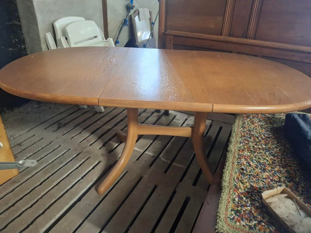 Grote ovale beuken tafel 185 x 100 cm, Ophalen