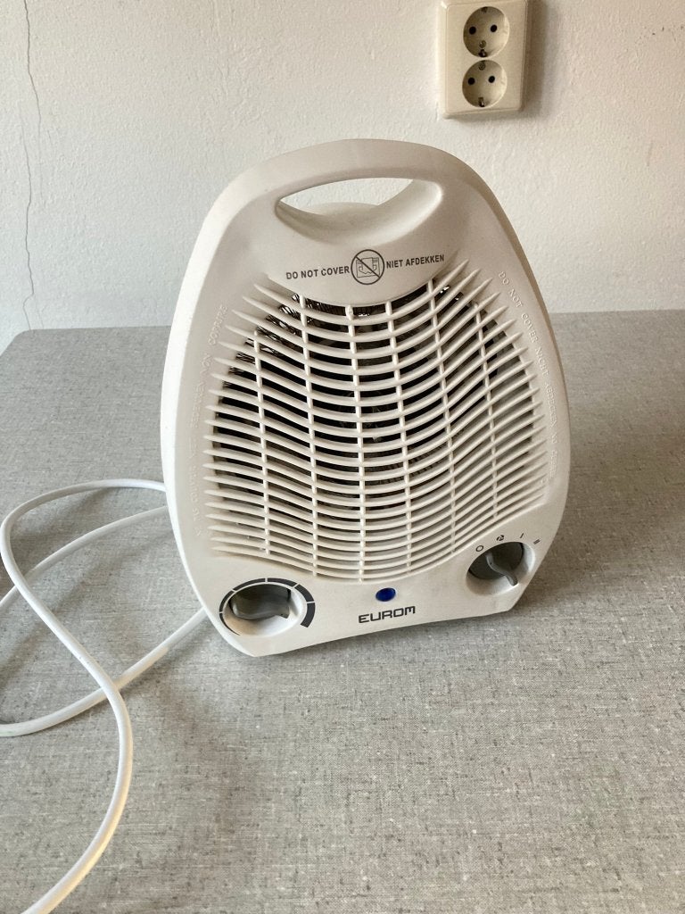 Eurom Ventilator 2000W dubbelfunctie, Ophalen of Verzenden, Gebruikt, Vloerventilator