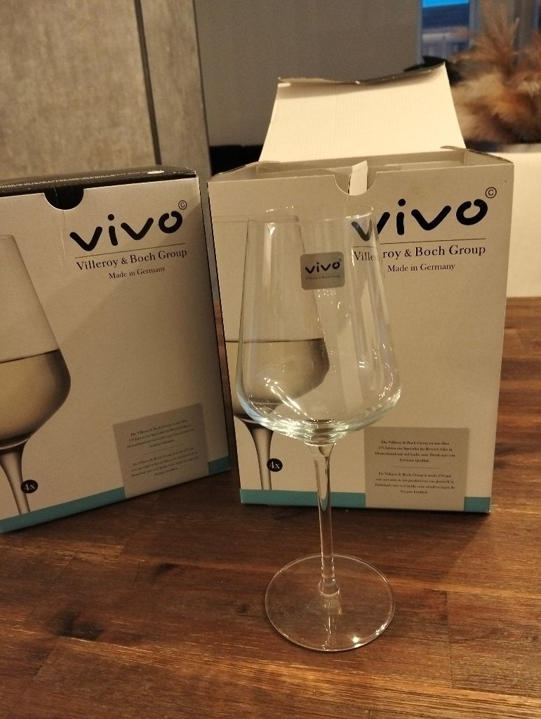 Wijnglazen Villeroy&Boch nieuw 8stuks, Ophalen of Verzenden, Nieuw, Overige typen