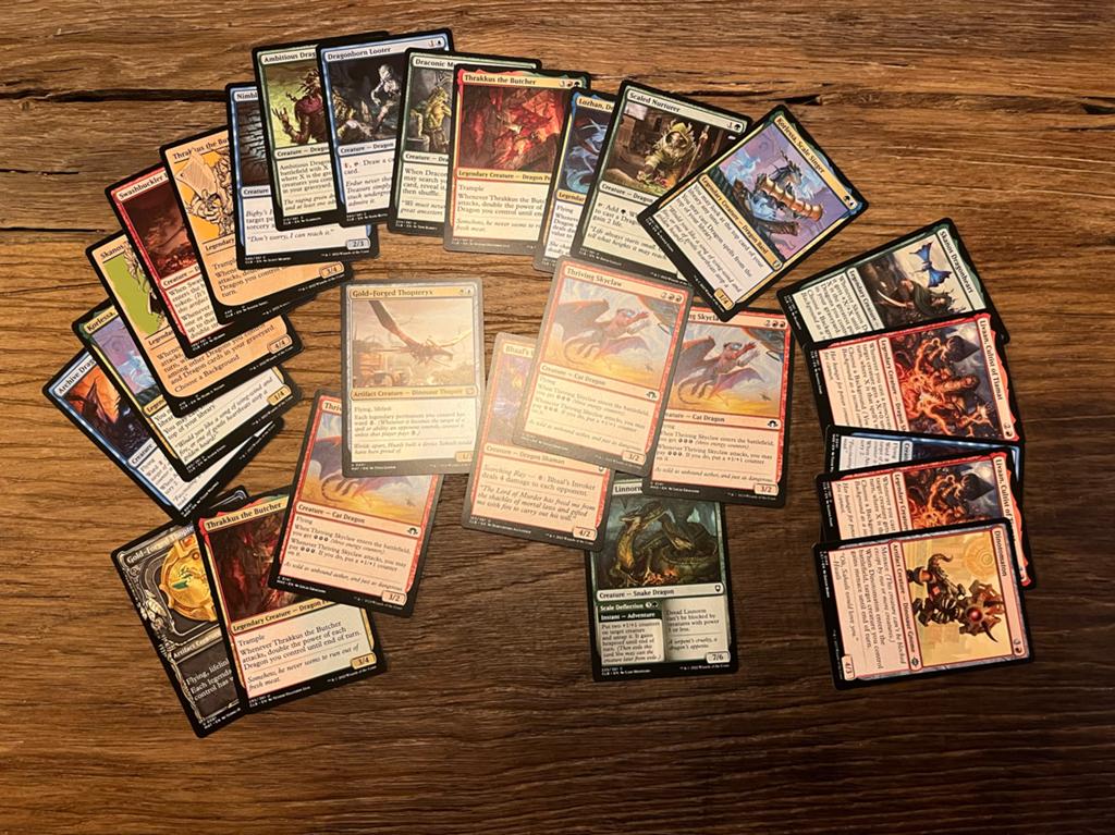 Verzameling MTG kaarten: dinosaurs / dragons / pirates, Ophalen of Verzenden, Meerdere kaarten