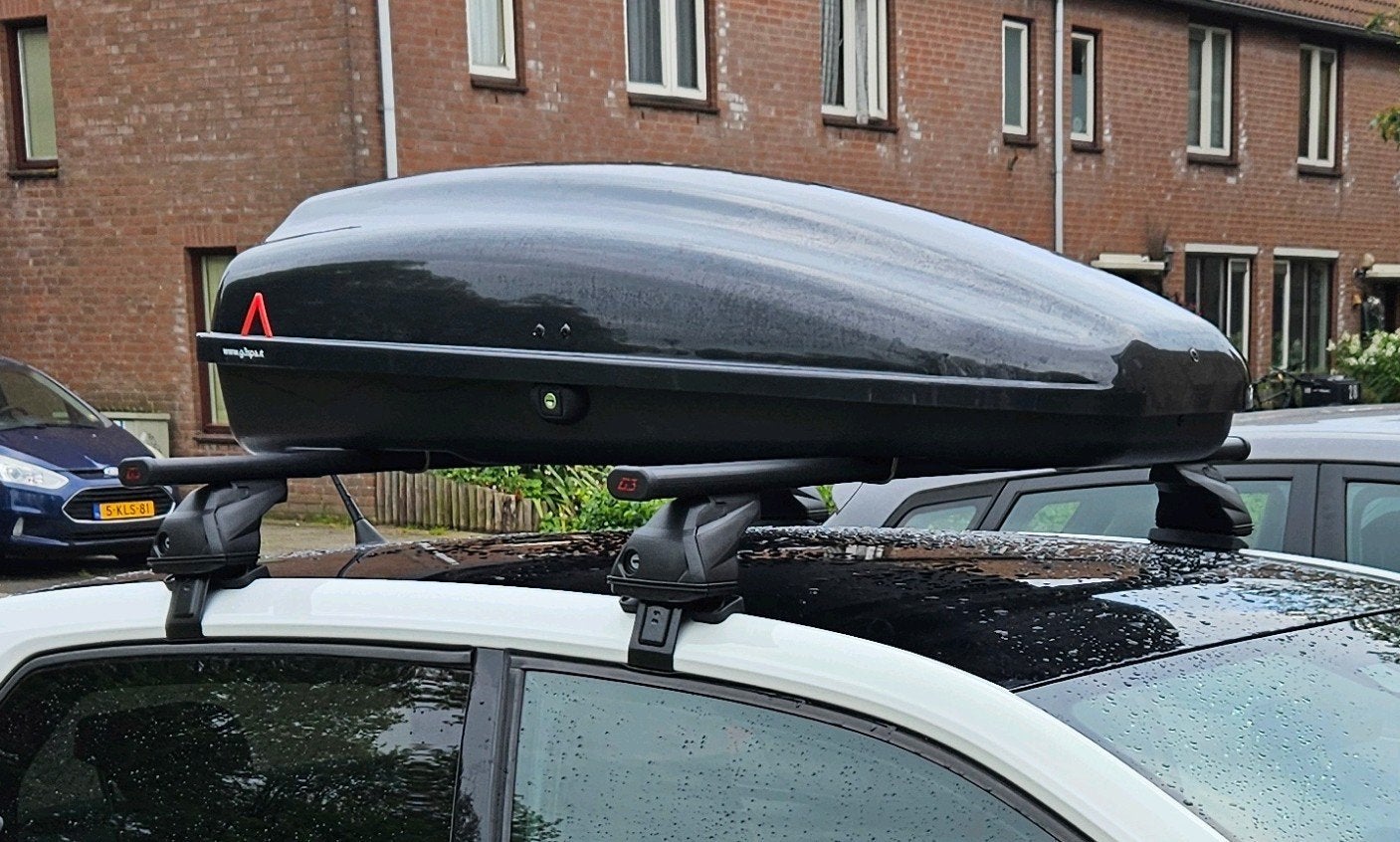 Dakkoffer + dakdragers VW Up! / Skoda Citigo / Seat Mii, Auto diversen, Dakkoffers, Ophalen, Zo goed als nieuw