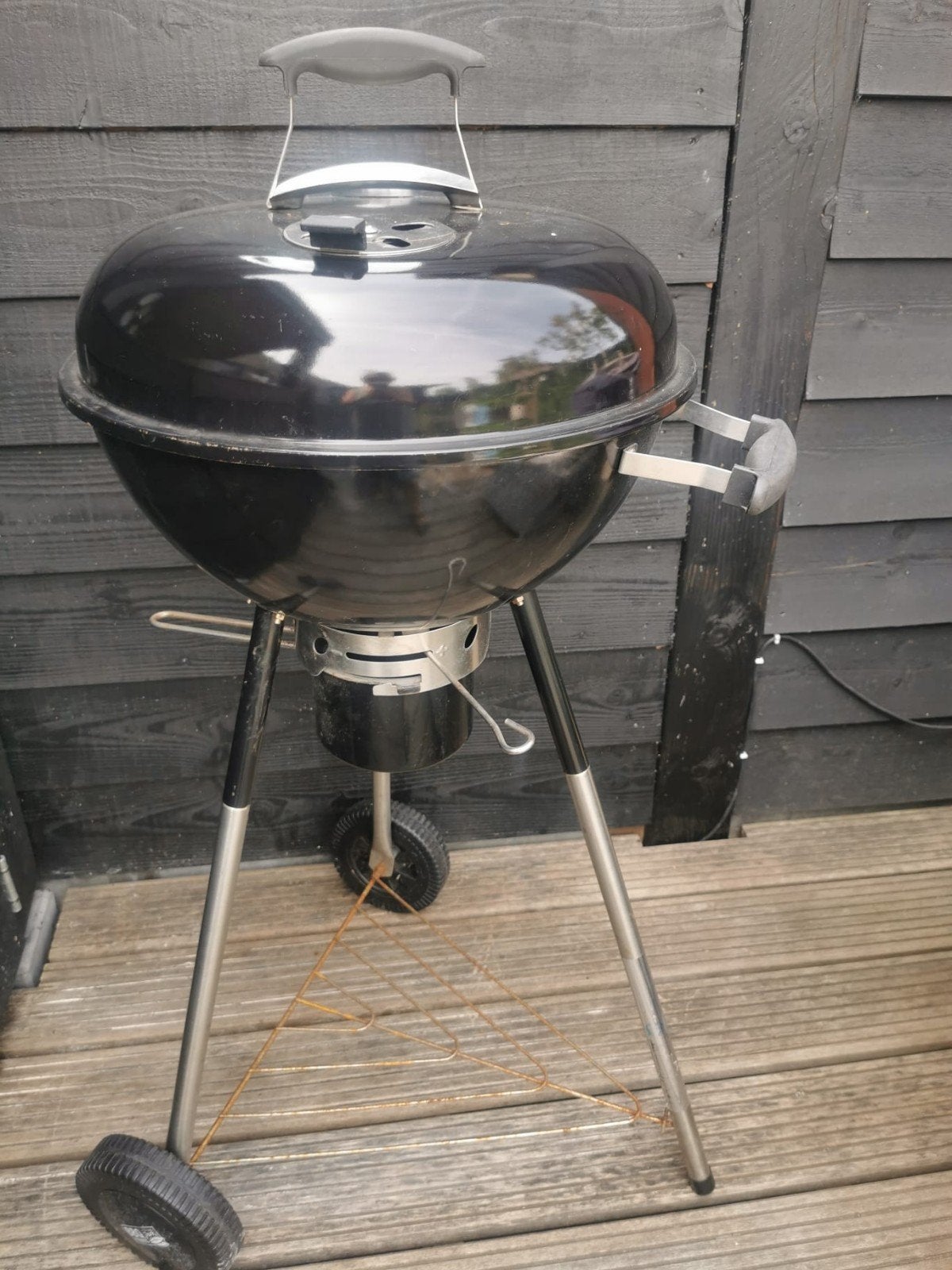 Zwarte barbecue met Hoes, Ophalen, Gebruikt, Onbekend
