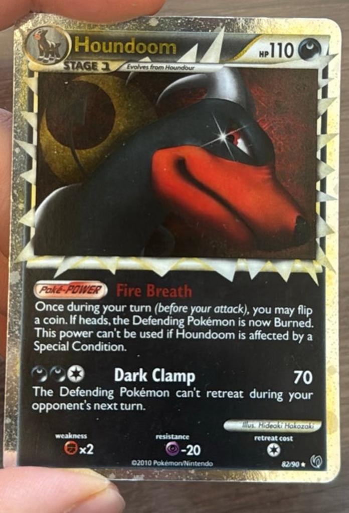 Houndoom 82/90 PRIME holo, Ophalen of Verzenden, Zo goed als nieuw, Losse kaart