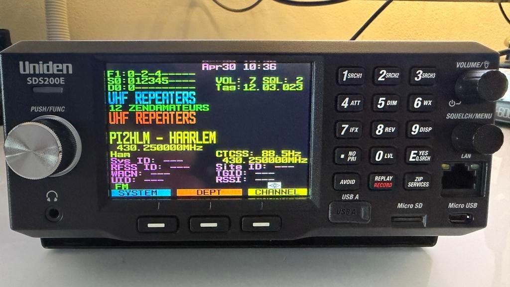 🟥 Uniden SDS200E DMR-NXDN-PROVOICE-dPMR Butel software 🟥, Telecommunicatie, Scanners, Ophalen of Verzenden, Zo goed als nieuw