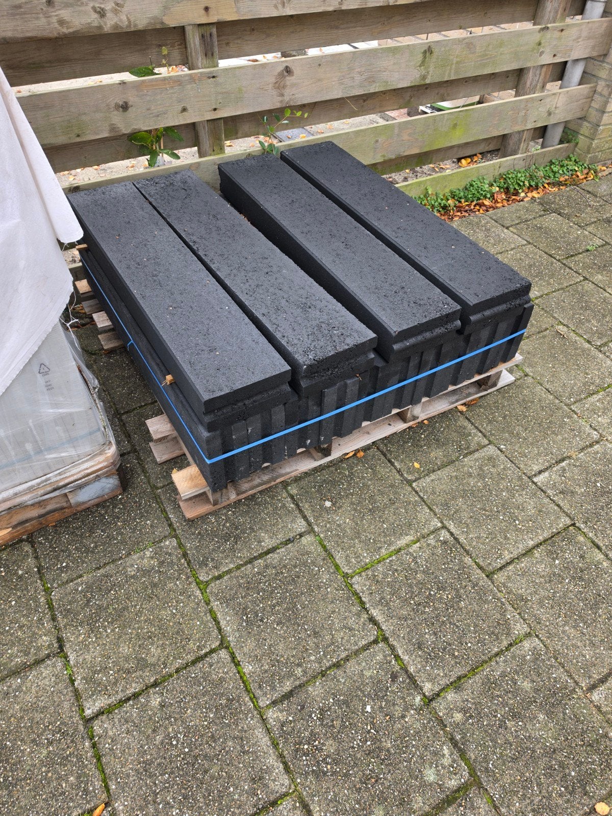 betonbanden 14 stuks 100x20x10, Tuin en Terras, Ophalen, 100 tot 200 cm, Biels, Nieuw