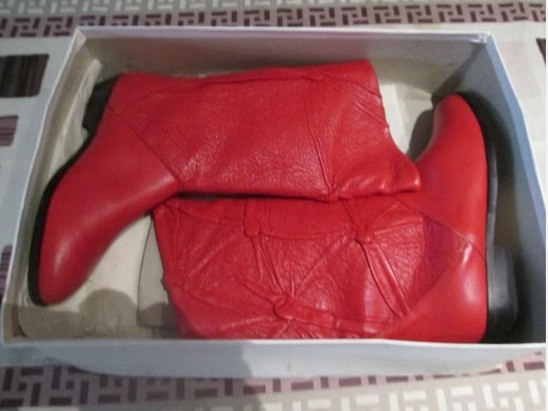 Ongebruikte Rode Elastomere Laarzen - maat 36,5, Ophalen of Verzenden, Zo goed als nieuw, Rood, Hoge laarzen