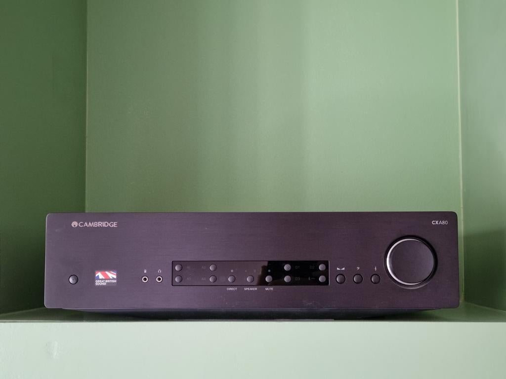 Cambridge Audio CXA80 geïntegreerde versterker, Audio, Tv en Foto, Versterkers en Receivers, Zo goed als nieuw, 120 watt of meer