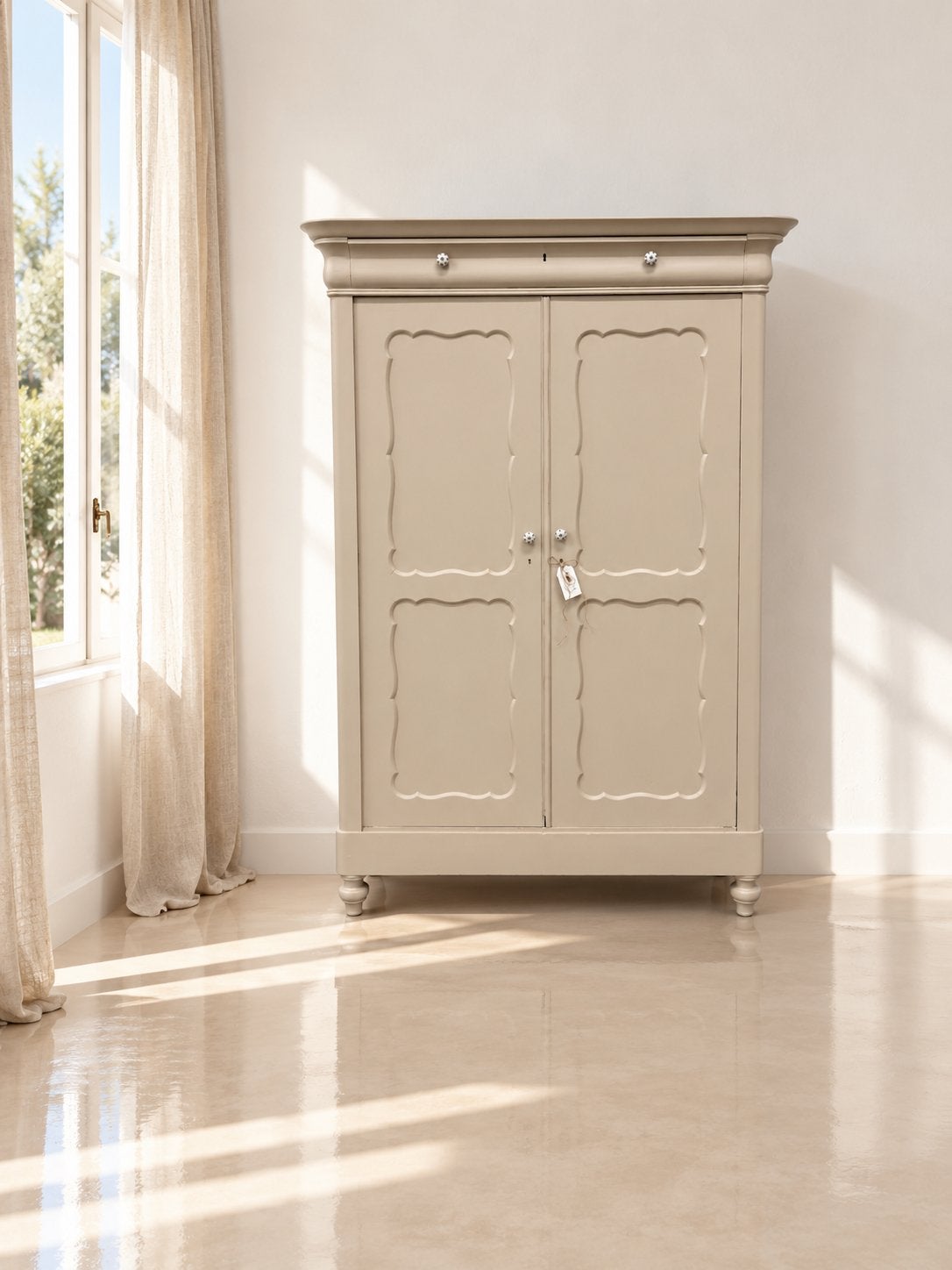 Biedermeier meidenkast linnenkast kledingkast babykamer, Ophalen