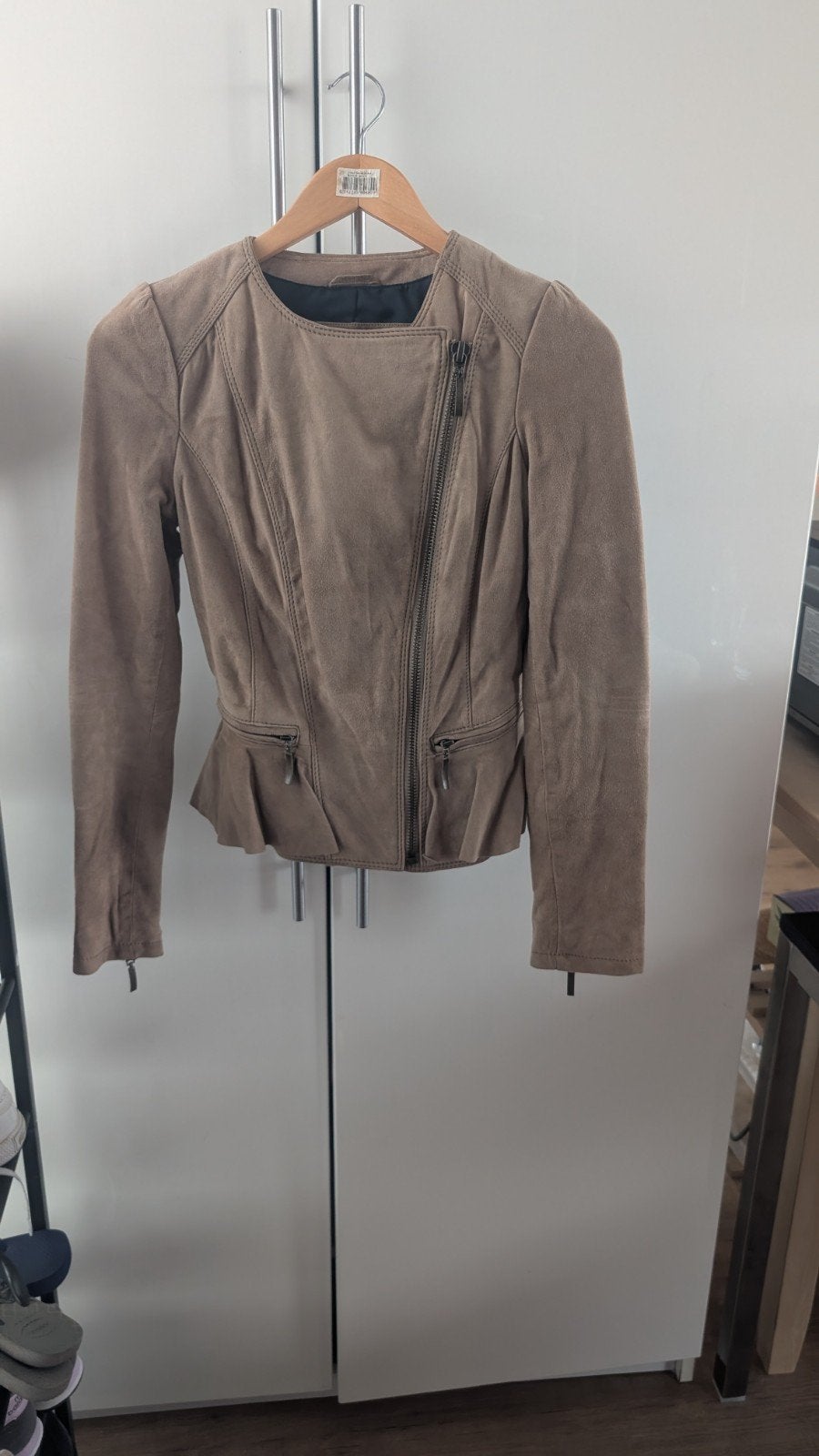 Zara Leren Jasje - Maat XS, Ophalen of Verzenden, Zo goed als nieuw, Maat 34 (XS) of kleiner, Zara