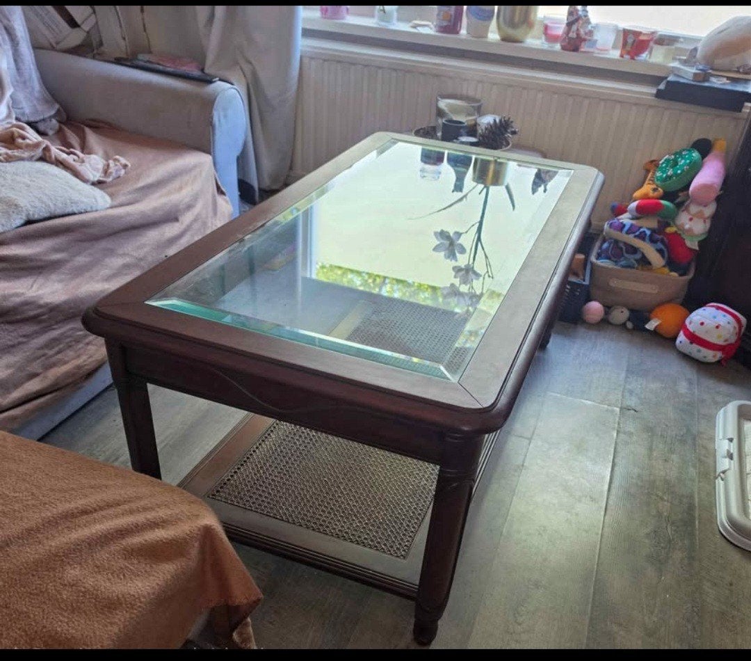 Salontafel gratis af te halen, Huis en Inrichting, Ophalen, 50 – 75, Gebruikt, 100 tot 150 cm