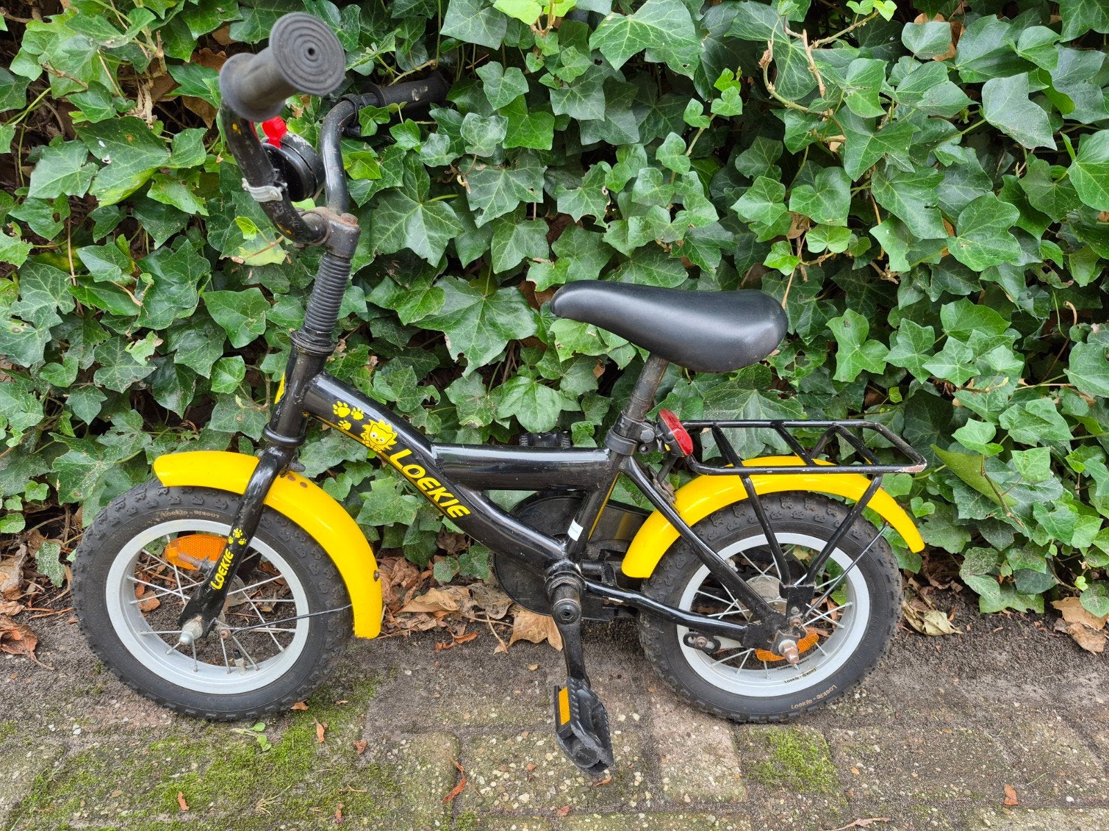 Loekie kinderfietsje 12,5 inch, Ophalen, Gebruikt, Minder dan 16 inch