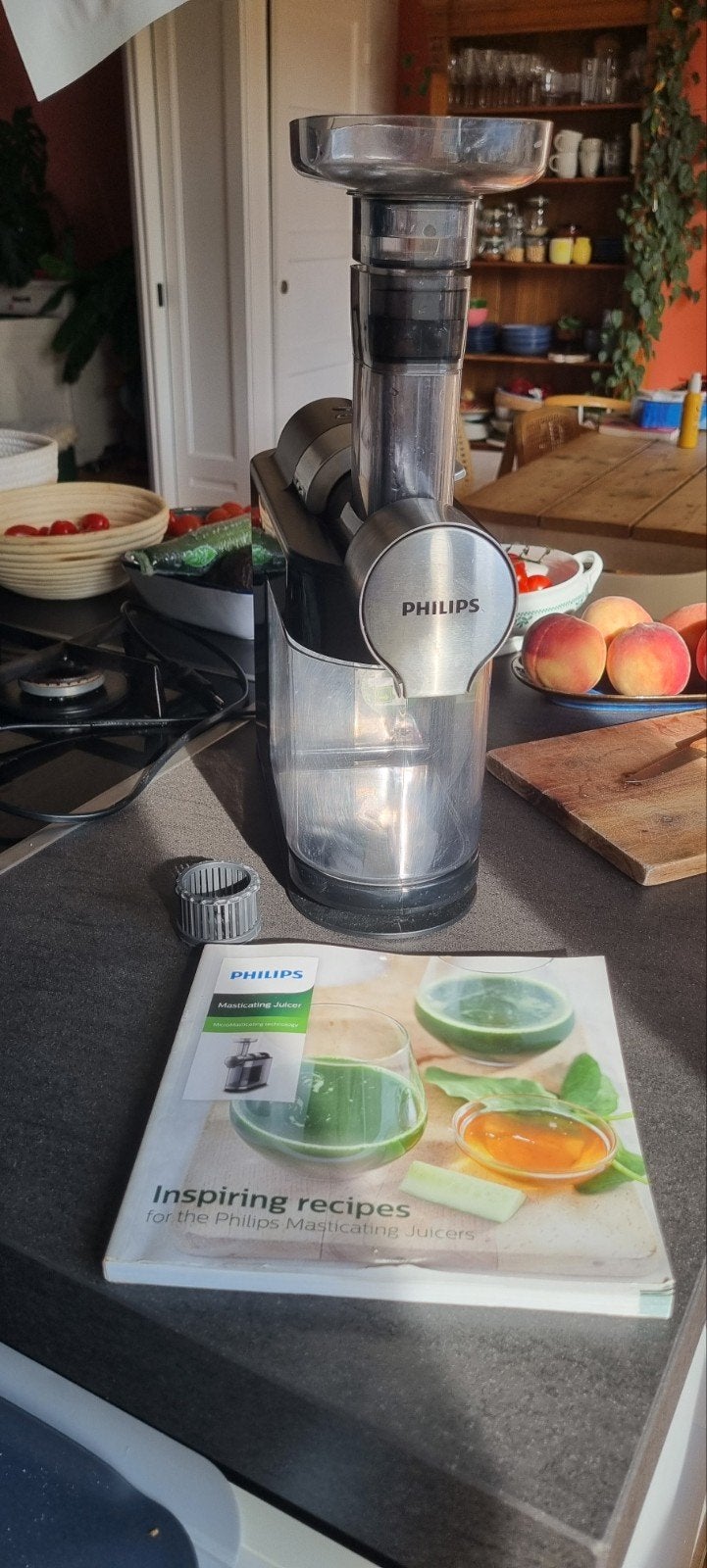 Philips HR1946/70 Slowjuicer - Zo goed als nieuw, Ophalen, Zo goed als nieuw, Elektrisch, Slowjuicer