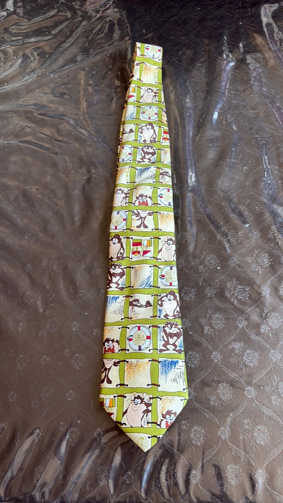 Vintage 1996 Tazmanian Devil Looney Tunes Stropdas, Kleding | Heren, Stropdassen, Ophalen of Verzenden, Zo goed als nieuw