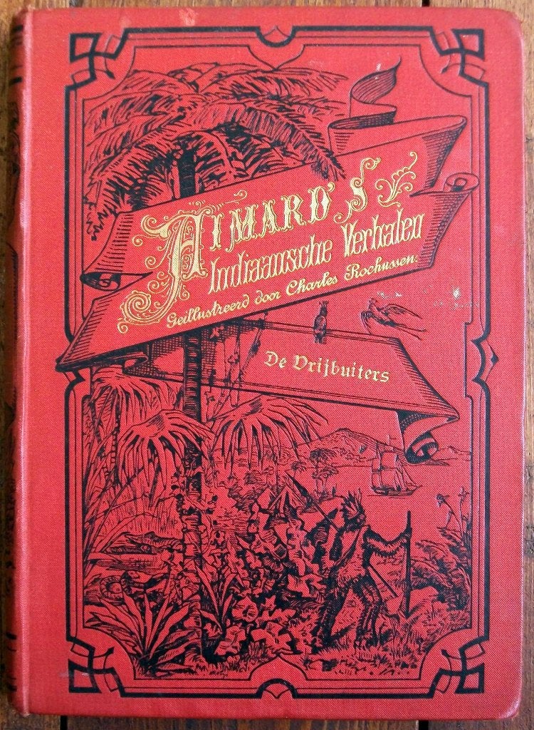 Gustave Aimard - De Vrij-Buiters (uitgave uit 1882), Ophalen of Verzenden, Gustave Aimard