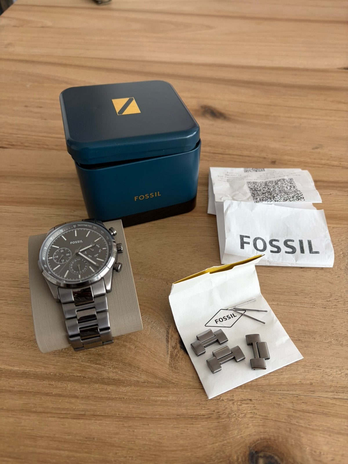 Fossil Horloge  - Sullivan BQM2854, Ophalen of Verzenden, Zo goed als nieuw, Leer, Overige merken