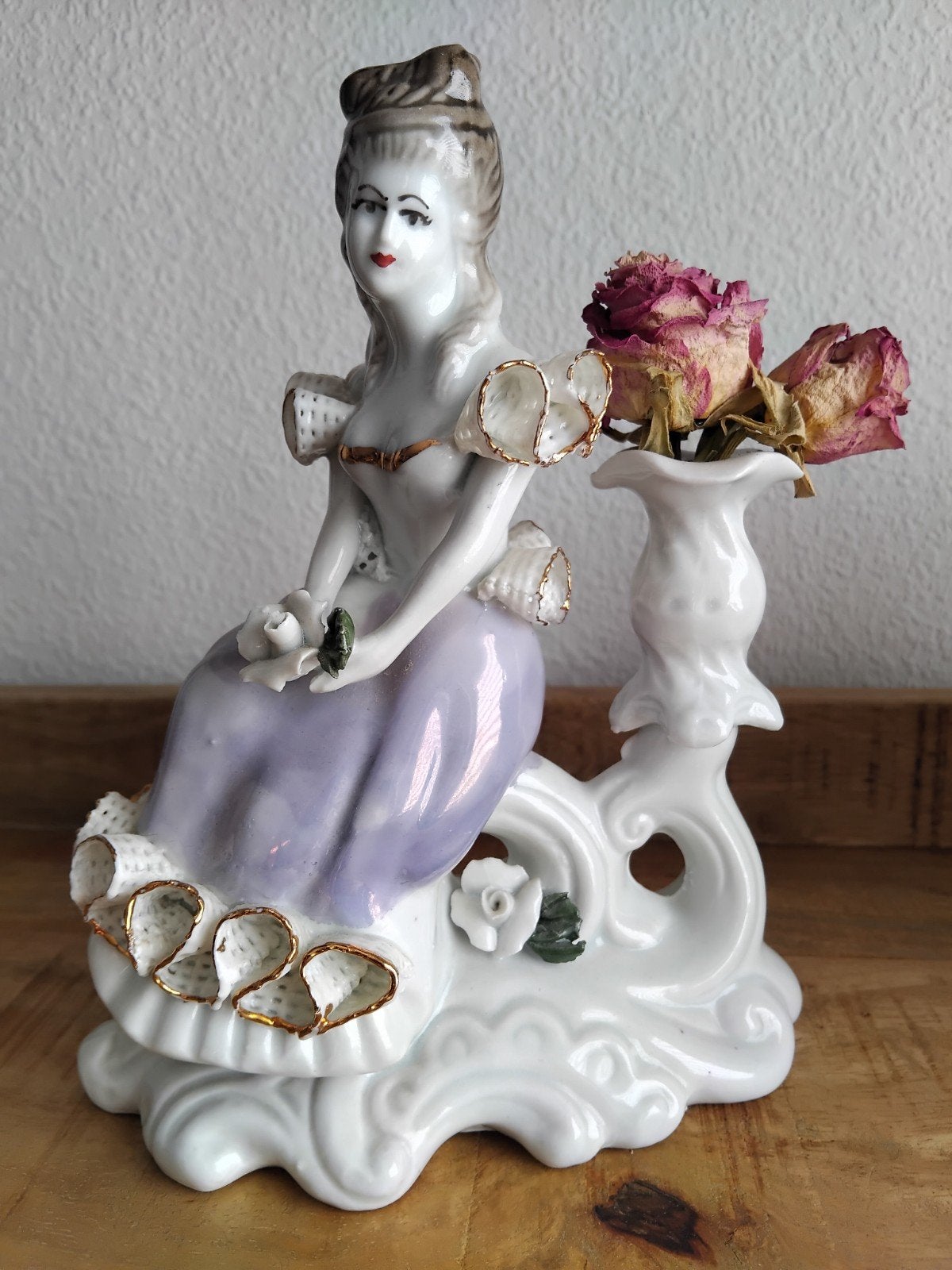 🌹Vintage 🌹Vaas-beeldje 🌹Porselein Vrouw 🌹Beeldje 🌹Vaasj, Antiek en Kunst, Verzenden