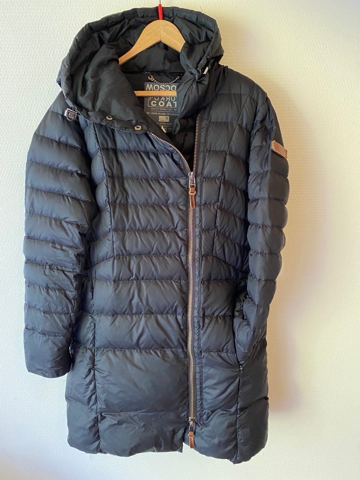 Dons jas, parka Moscow. Maat L. Zwart,, Kleding | Dames, Ophalen of Verzenden, Zo goed als nieuw, Maat 42/44 (L), Zwart