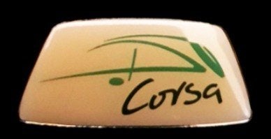 Opel Corsa pin- groot formaat, Verzenden, Nieuw, Transport, Speldje of Pin