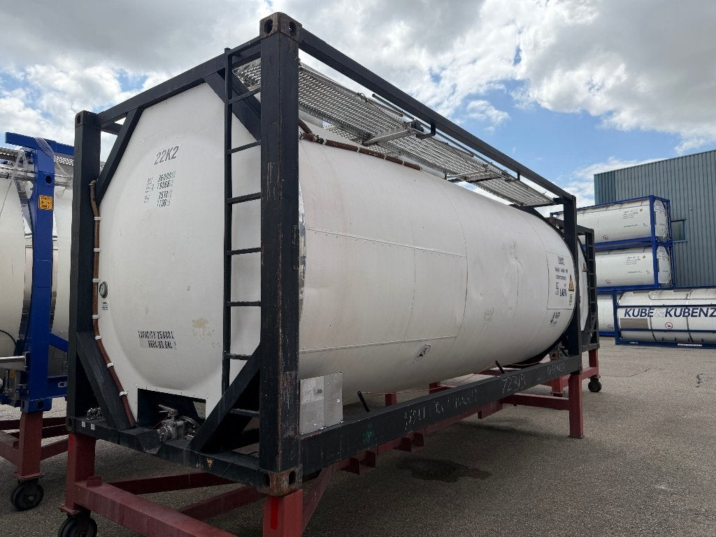 20ft RVS T11 Tankcontainer 25.000L ISO Tank Opslagtank, Ophalen