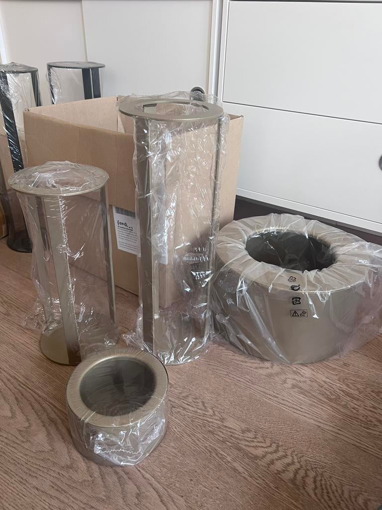 Windlichthouders Haans, Overige materialen, Zwart, Nieuw, Ophalen of Verzenden