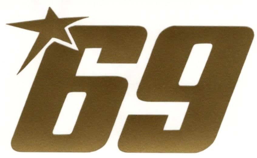 Nicky Hayden 69 MotoGP sticker #5, Verzenden