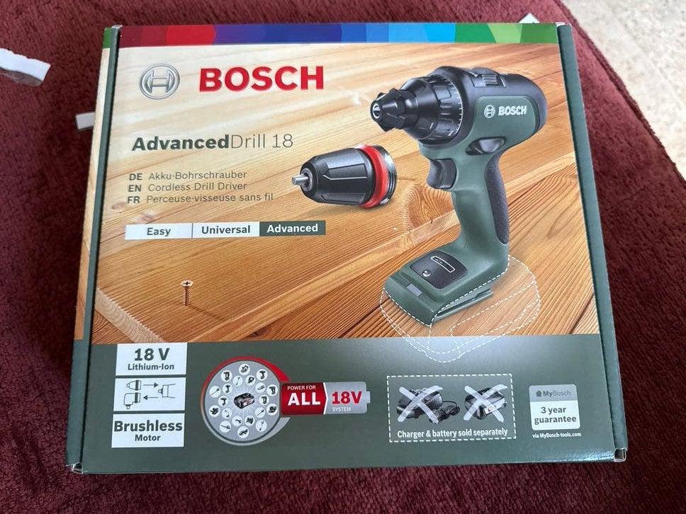 Bosch AdvancedDrill 18 Accuboormachine - Nieuw in doos, Ophalen, Nieuw, 600 watt of meer, Boor- en Schroefmachine