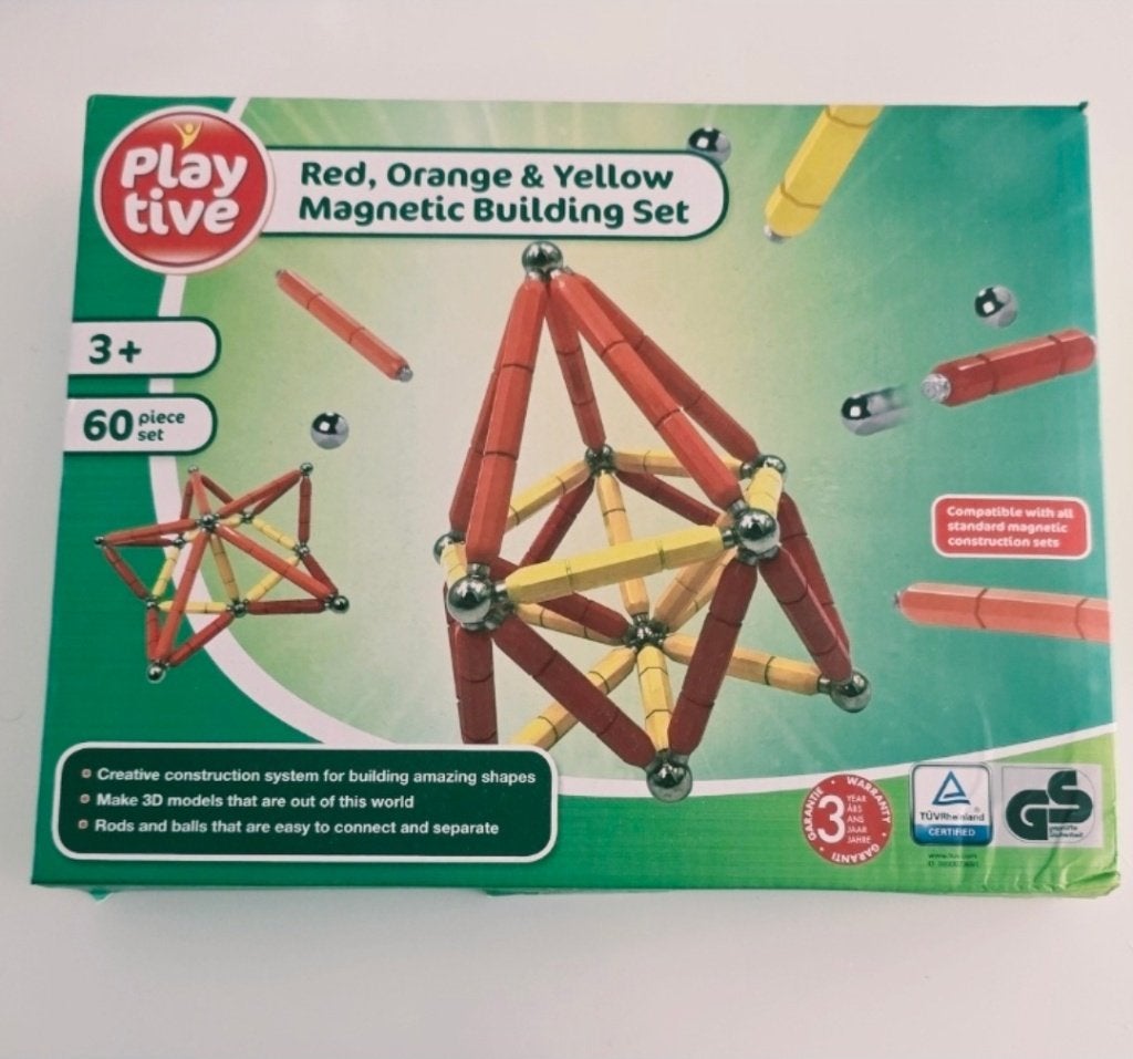 Playtive Magnetische Bouwset  60 delig - Nieuw, Overige thema's, Nieuw, Ophalen of Verzenden, Complete set
