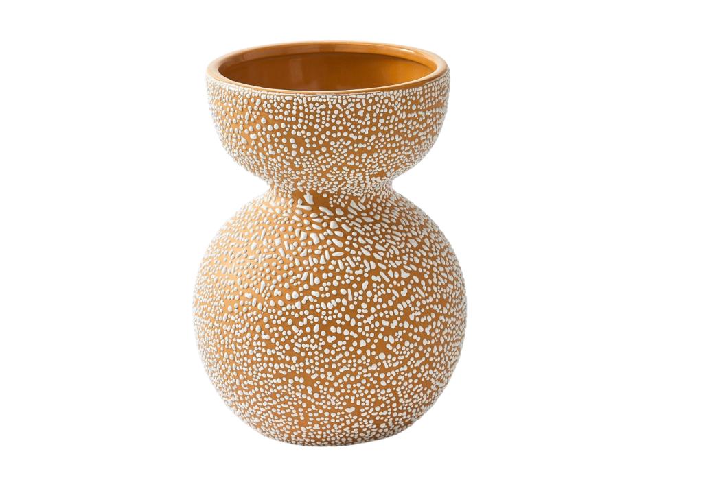 POLSPOTTEN Vaas  Boolb Dots Orange M | Van €120, nu, Overige kleuren, POLSPOTTEN, Nieuw, Ophalen of Verzenden