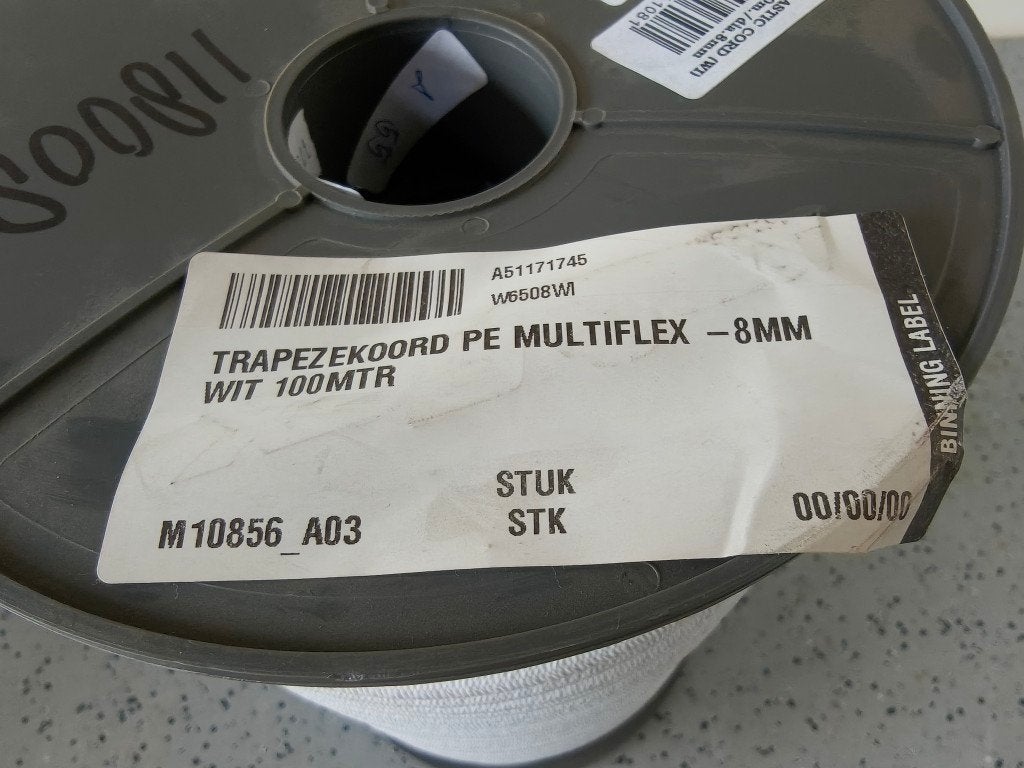 Trapezekoord 100 meter, dia 8mm, Nieuw, Dia 8, Ophalen of Verzenden, Trapezekoort