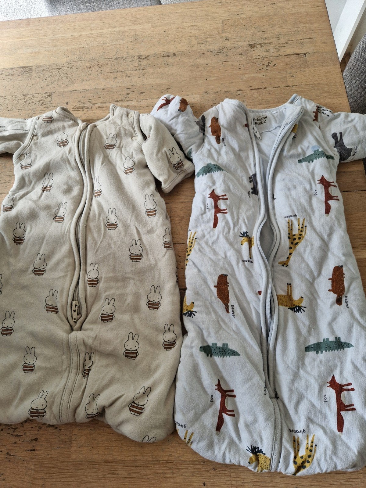4 slaapzakken maat 56-62 (Hema, Prenatal, Puck a Boo), Ophalen