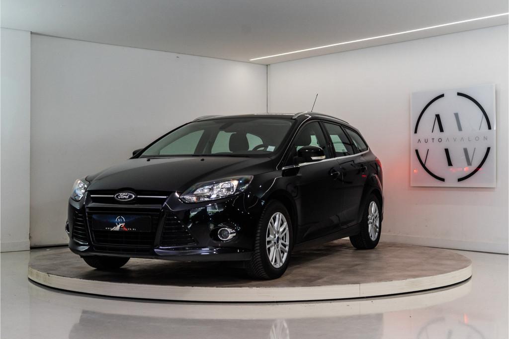 Ford FOCUS Wagon 1.0 EcoBoost Titanium 126PK | NL AUTO+NAP |, Stof, Gebruikt, Zwart, Zwart