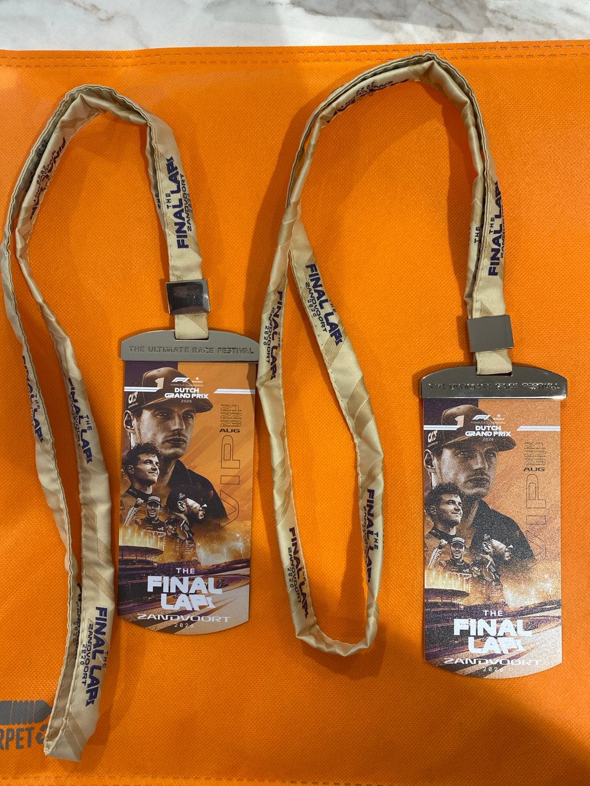 The final lap Zandvoort, Tickets en Kaartjes