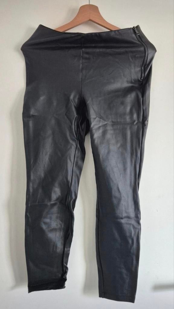 Leatherlook Legging/Broek, Legging, Maat 36/38 (S), Zwart, Ophalen of Verzenden
