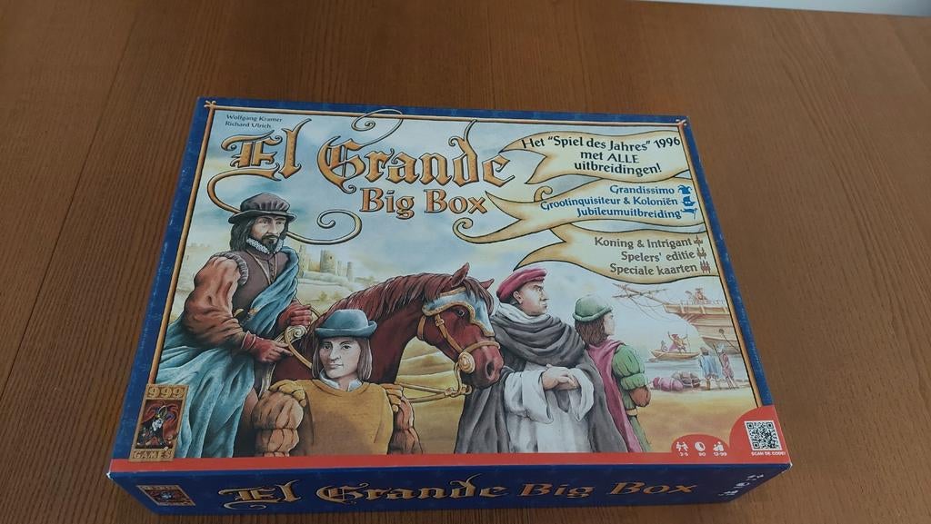 El Grande Big Box, Vijf spelers of meer, Ophalen of Verzenden, Zo goed als nieuw, 999 Games