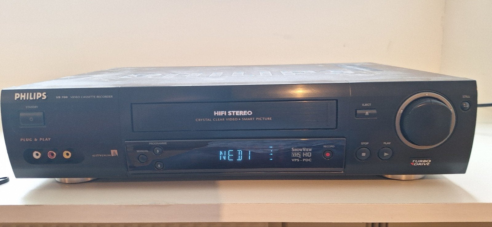Philips VR 700 HIFI Stereo VHS Video Recorder, Ophalen of Verzenden, Gebruikt, VHS-speler of -recorder