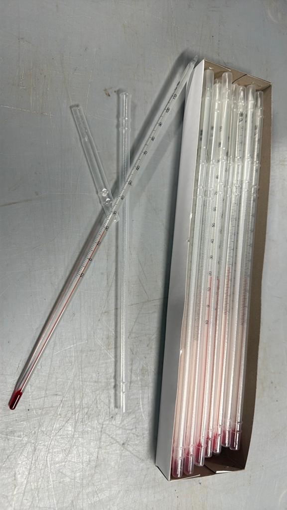 20x Glas thermometers -10/110C in beschermkoker, Ophalen of Verzenden, Nieuw